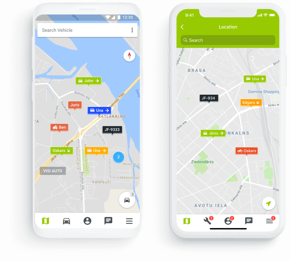 Rezervē transportlīdzekļus no Mapon GO mobilās lietotnes